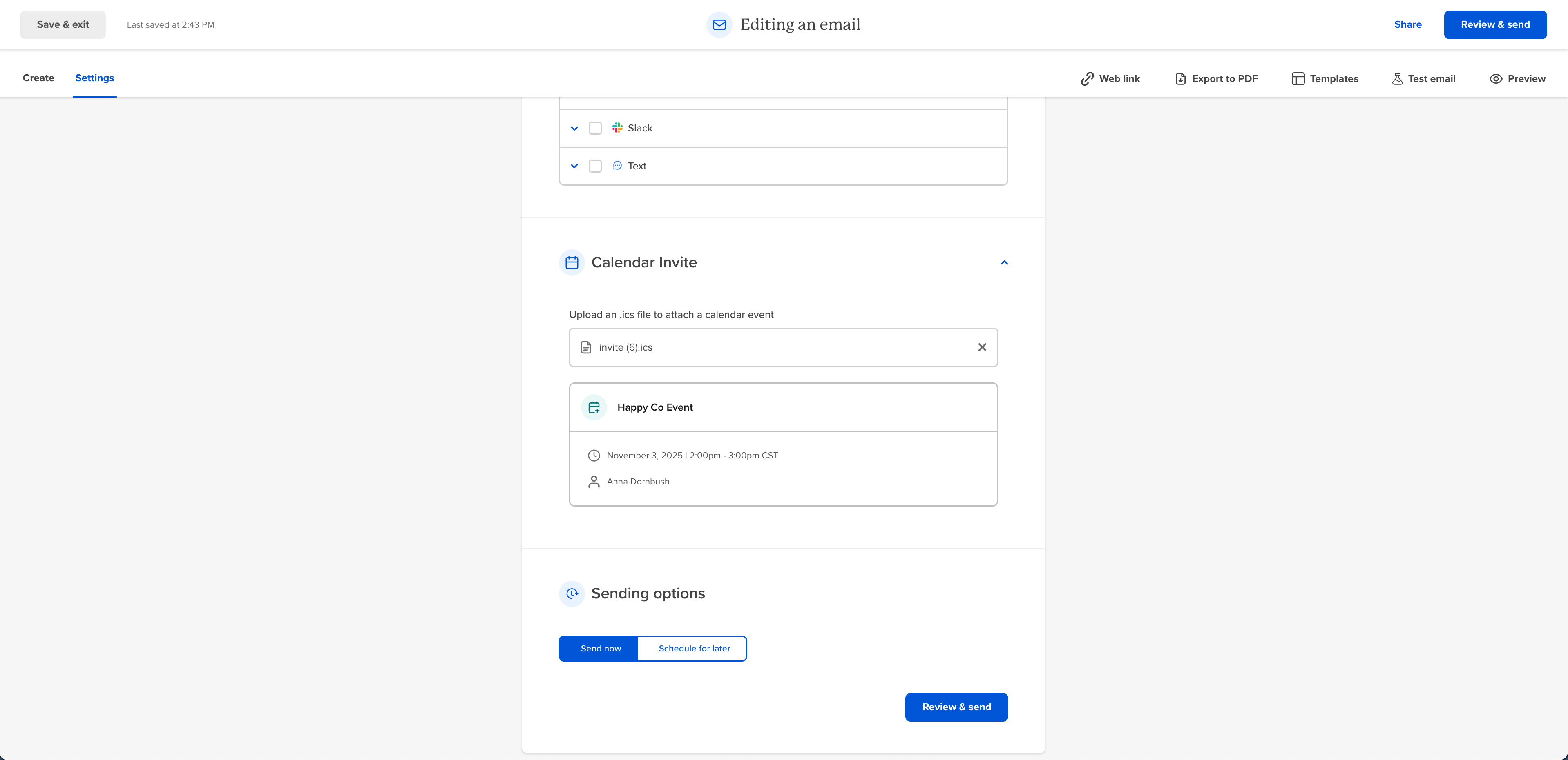 Adding an .ics File to Your Workshop Emails – Workshop